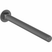 BSC PREFERRED Square-Neck Carriage Bolt Low-Strength Galvanized Steel 3/8-16 Thread 4-1/2 Long, 10PK 93604A687